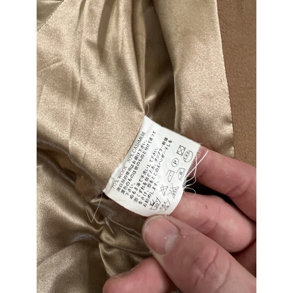 Miu Miu Womens 90s Tan Jacket Wool Cashmere Blaze… - image 6